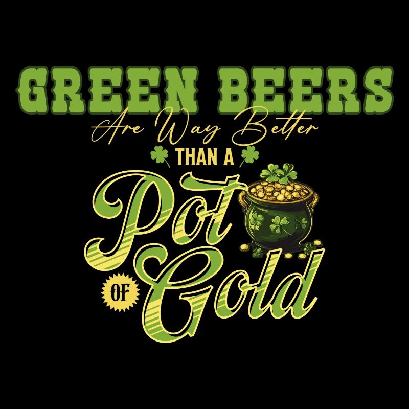 Grüne Biere sind viel besser als ein Topf Gold St