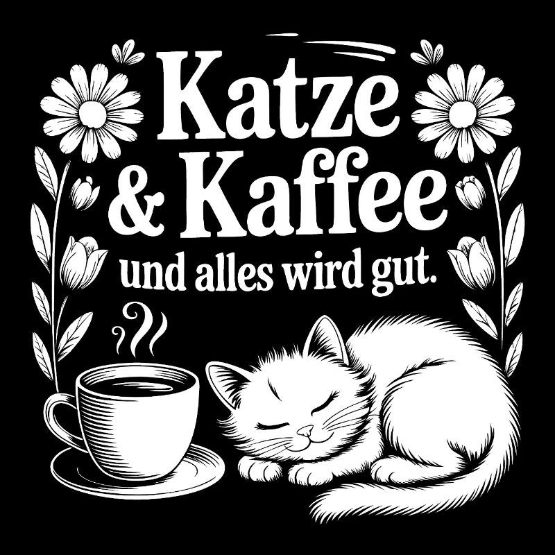 Katze und Kaffee und alles wird gut