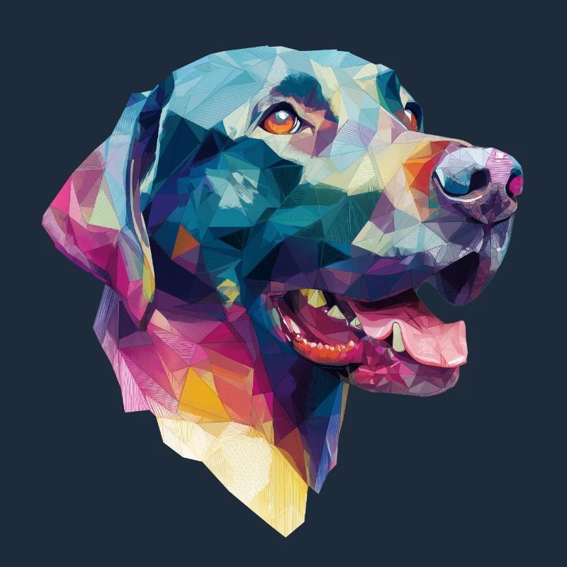 Conception Low Poly Labrador Retriever