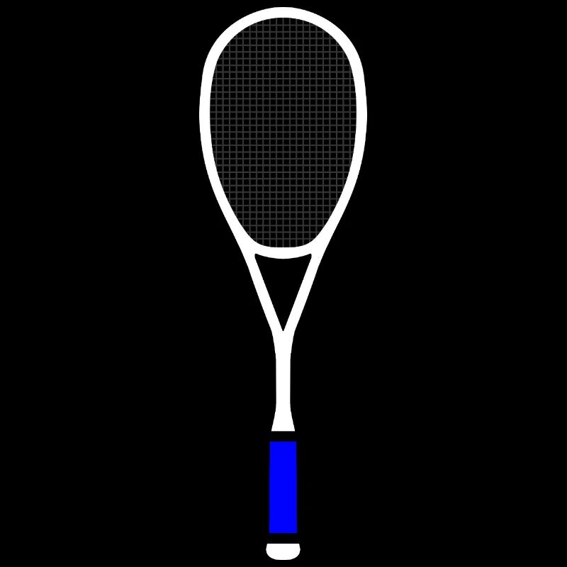 Squash Tennis Racket Multicolor White Blue