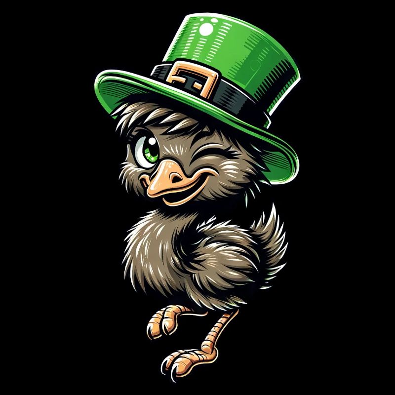 Plaisir de l’émeu et du Maine Coon de la Saint-Patrick