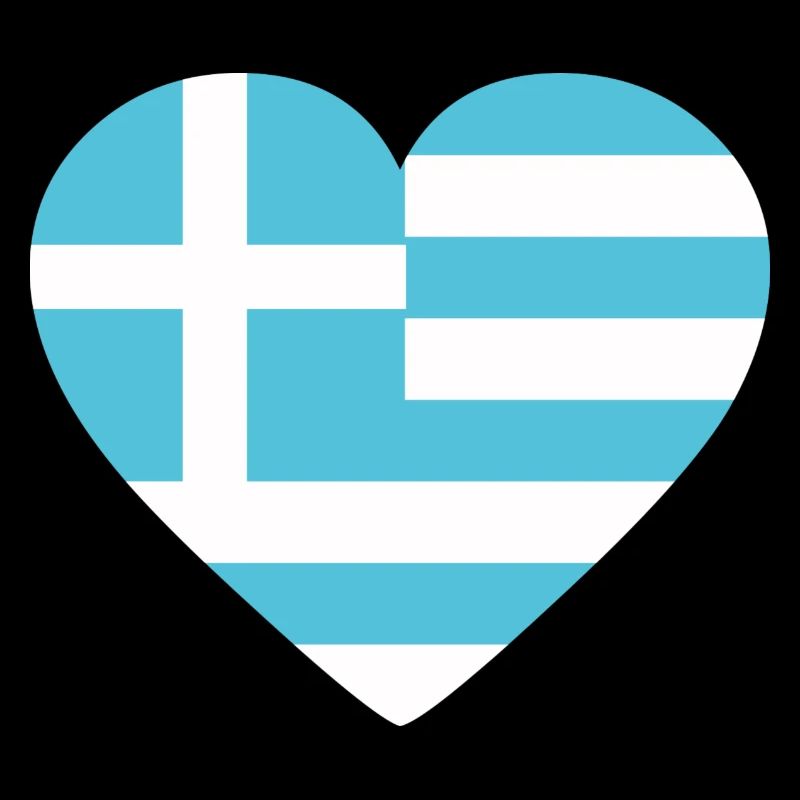 Drapeau de la Grèce Coeur