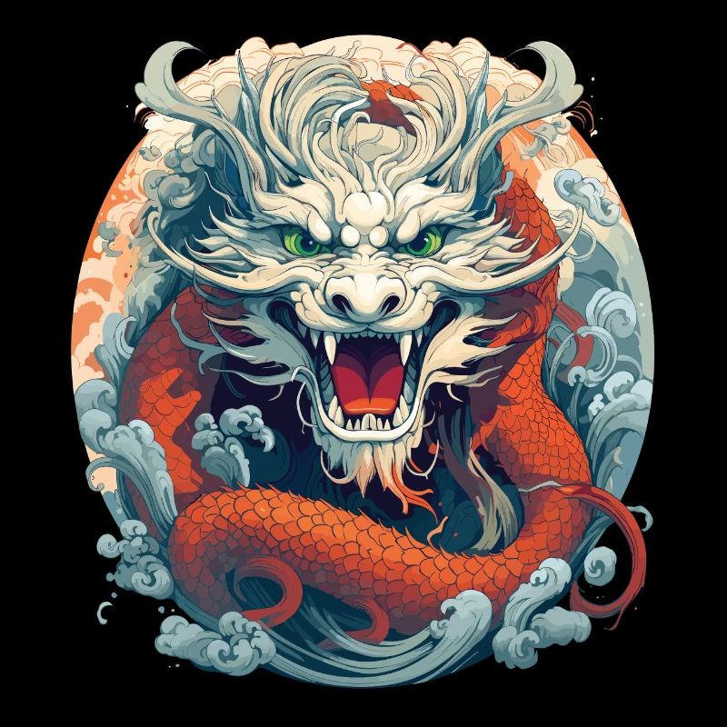 Design eines chinesischen Drachen