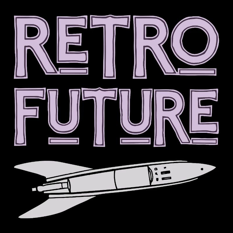 Retro Future Rakete Nostalgie