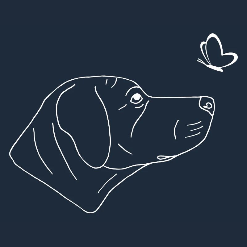 Rhodesian Ridgeback mit Schmetterling