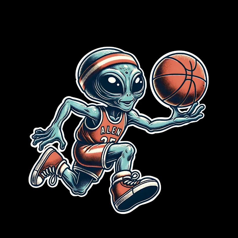 Alien Basketball Dunking