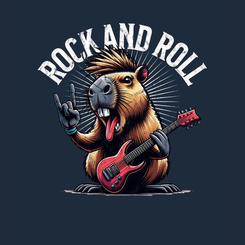 Capybara Rock and Roll Gitarrist