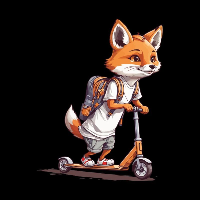 Abenteuer Fuchs Erster Schultag Roller Design