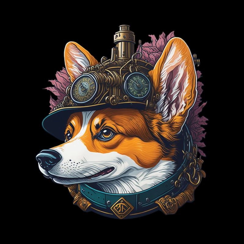 Aesthetic Steampunk Corgi Dog Lover Dog