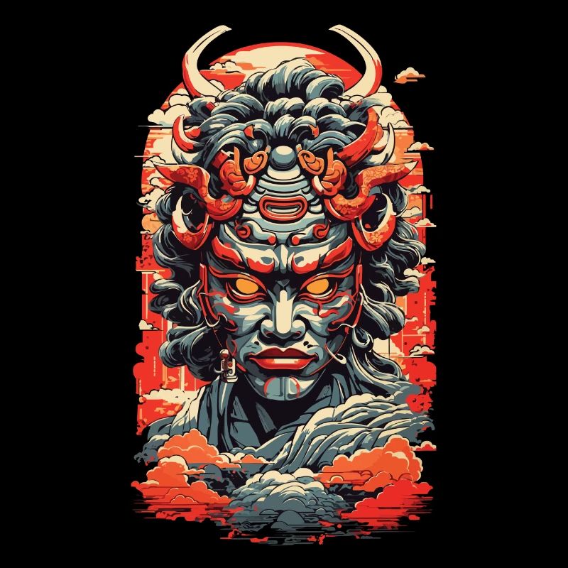 Ästhetik Yokai Oni Ukiyo-E Japanischer Dämon
