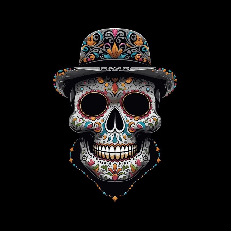 Dia De Muertos Mexico Sugar Skull Design