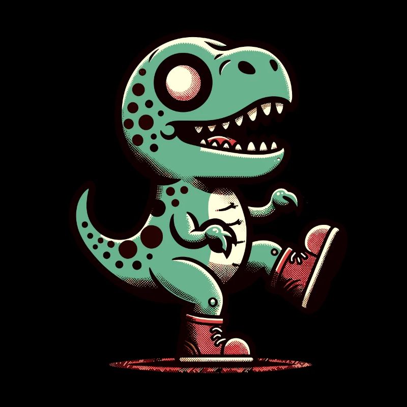 T-Rex Dinosaur Cute Zombie Halloween