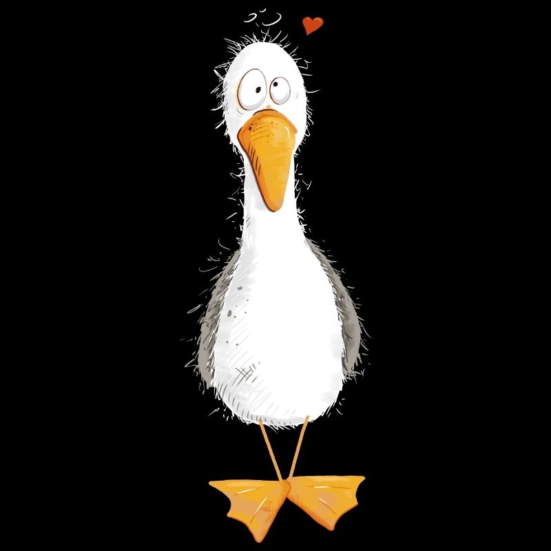 Möwe Urlaub Meer Mit Herz