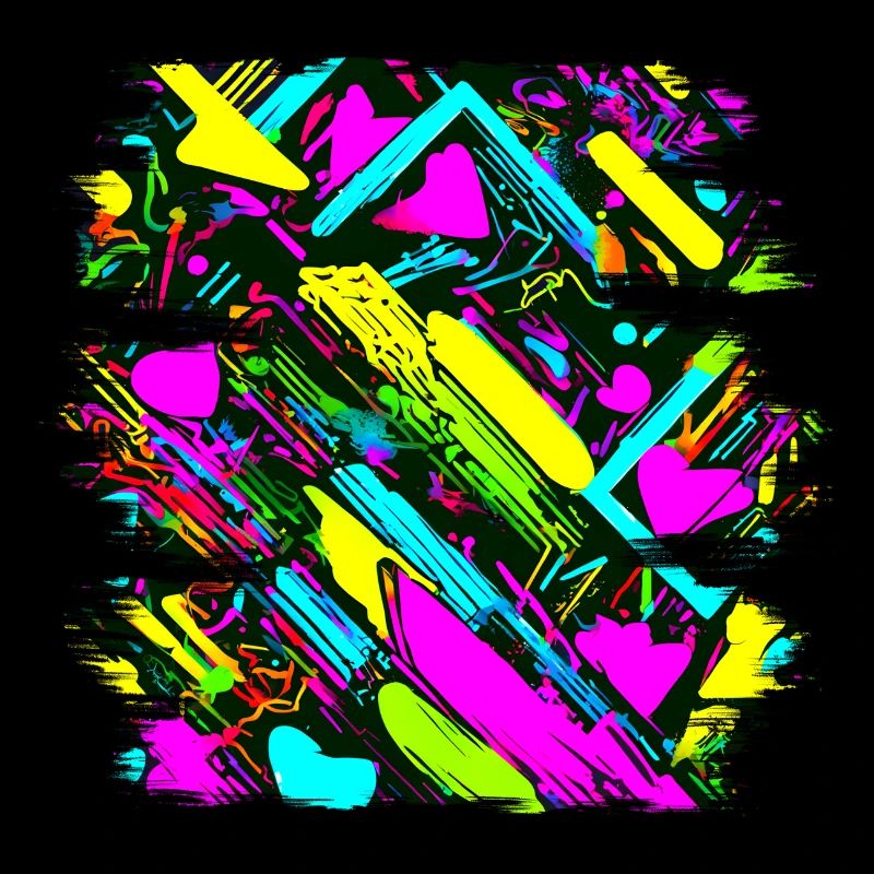 Neon Colors Colorful Creative Style Glow