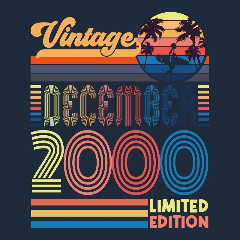 Anniversaire Décembre 2000. Cadeau decembre 2000.