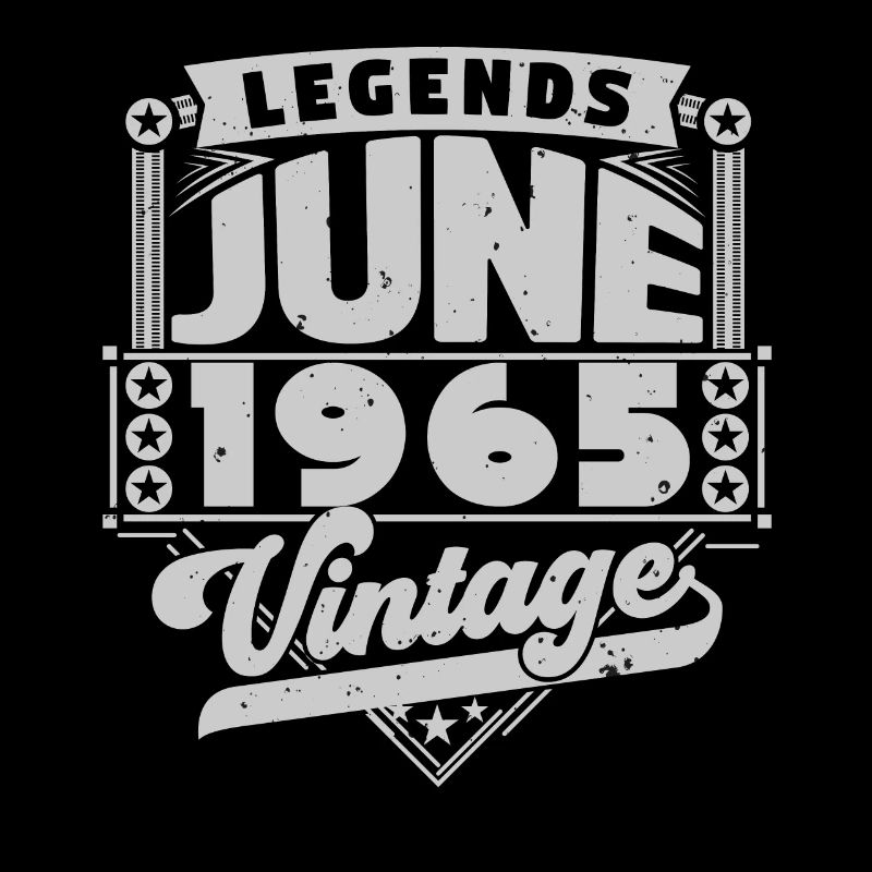 Vintage Geburtstagsgeschenk Juni 1965, Juni 1965.