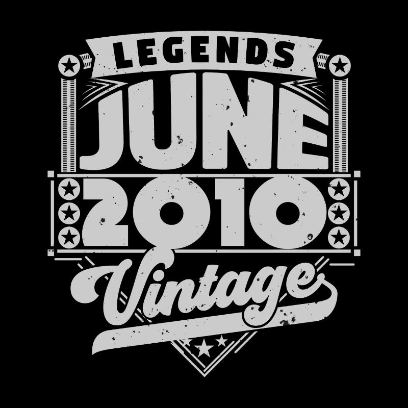 Vintage Geburtstagsgeschenk Juni 2010, Juni 2010.