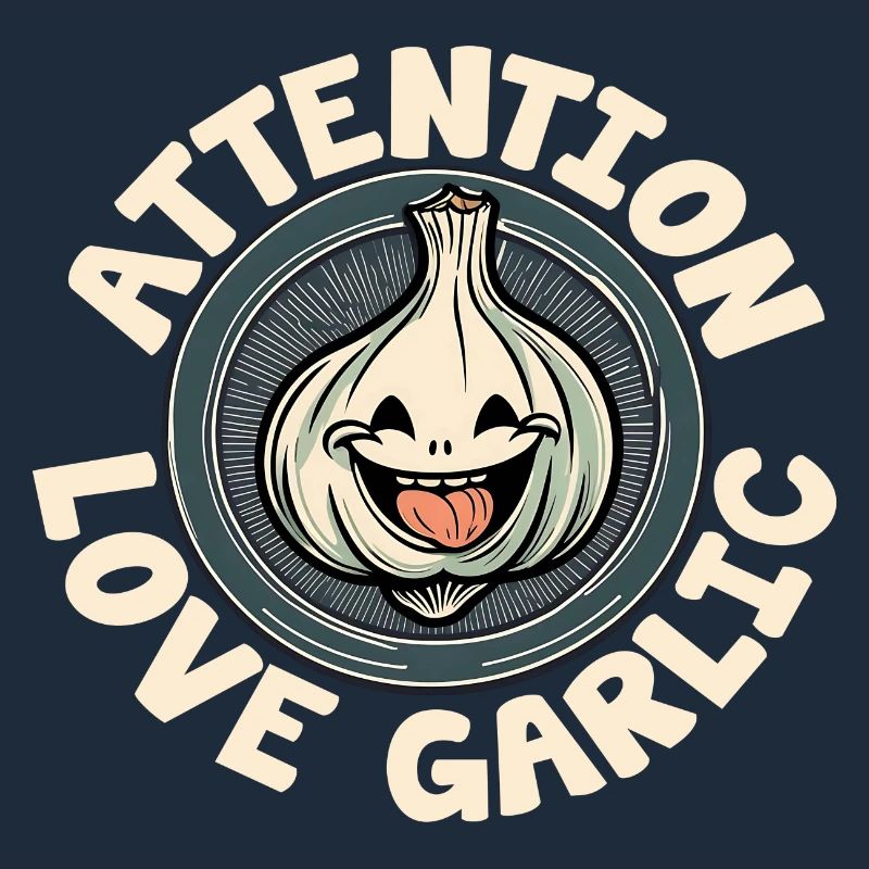 Attention dear garlic laughing garlic bulb