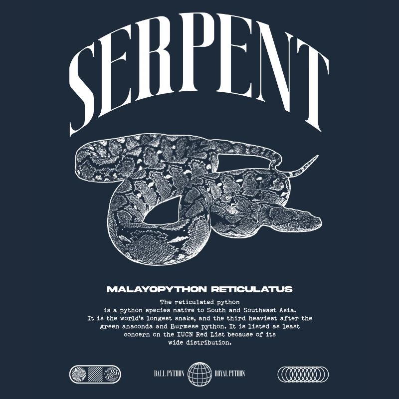 Python réticulé Reptile Keeper Streetwear