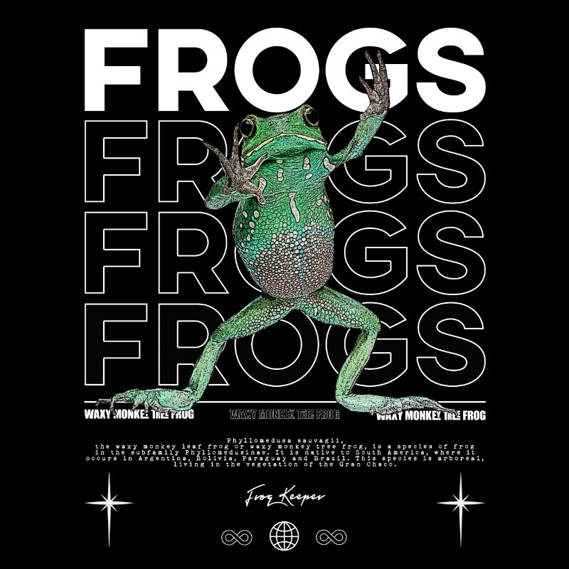 Waxy Monkey Tree Frog Streetwear Frog Keeper