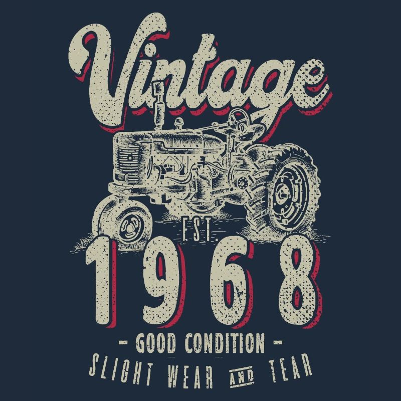 Oldtimer Traktor Farmer Geburtstag geboren 1968