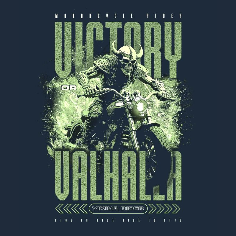 Motorrad Nordische Wikinger Sieg Oder Walhalla