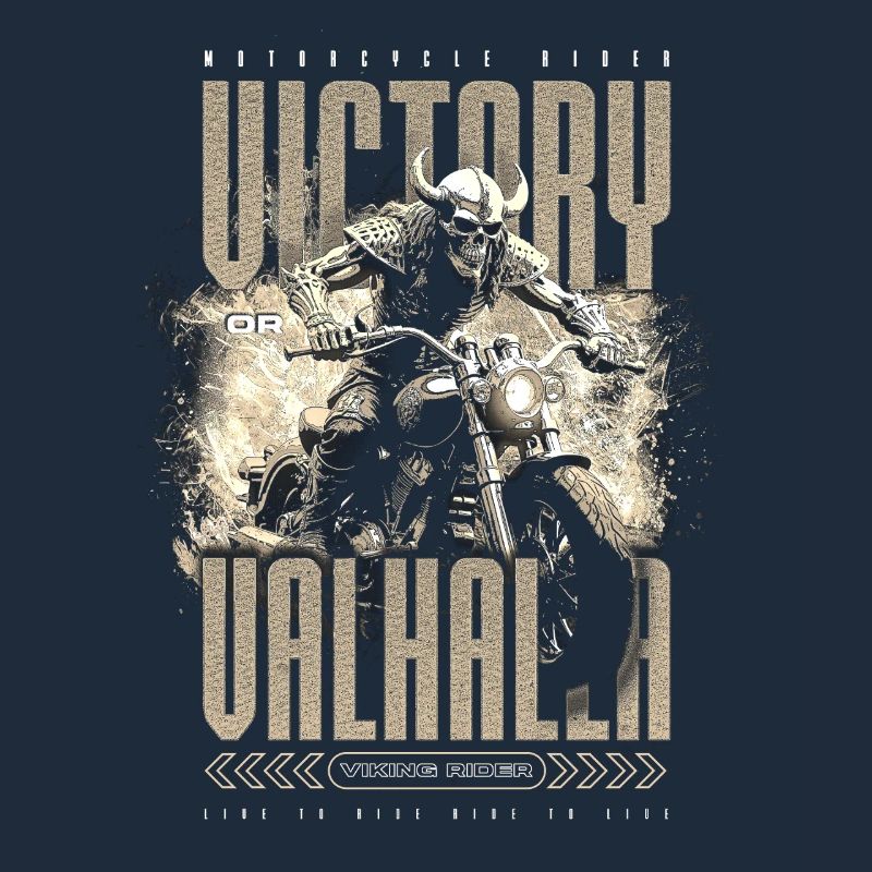 Motorrad Nordische Wikinger Sieg Oder Walhalla