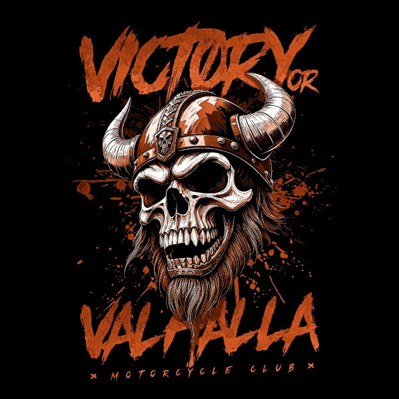 Motorrad Nordische Wikinger Sieg Oder Walhalla