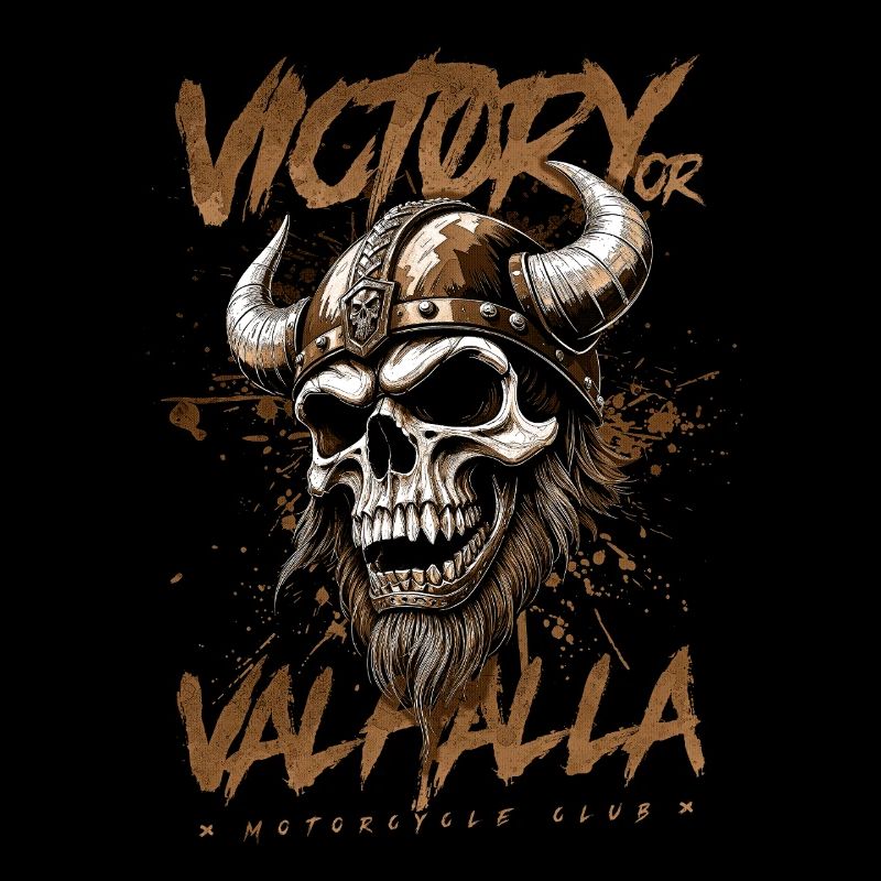 Motorrad Nordische Wikinger Sieg Oder Walhalla