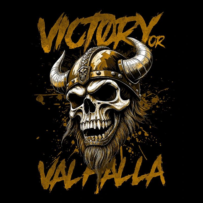 Nordischer Wikingersieg oder Walhalla