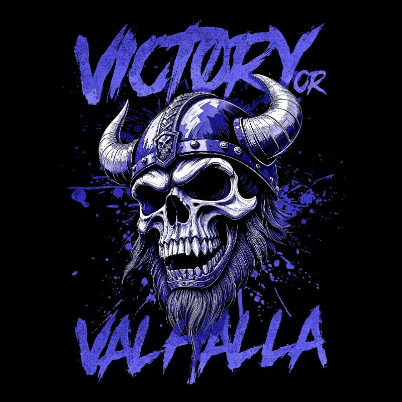 Nordischer Wikingersieg oder Walhalla