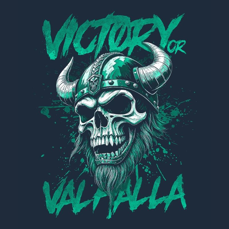 Nordischer Wikingersieg oder Walhalla