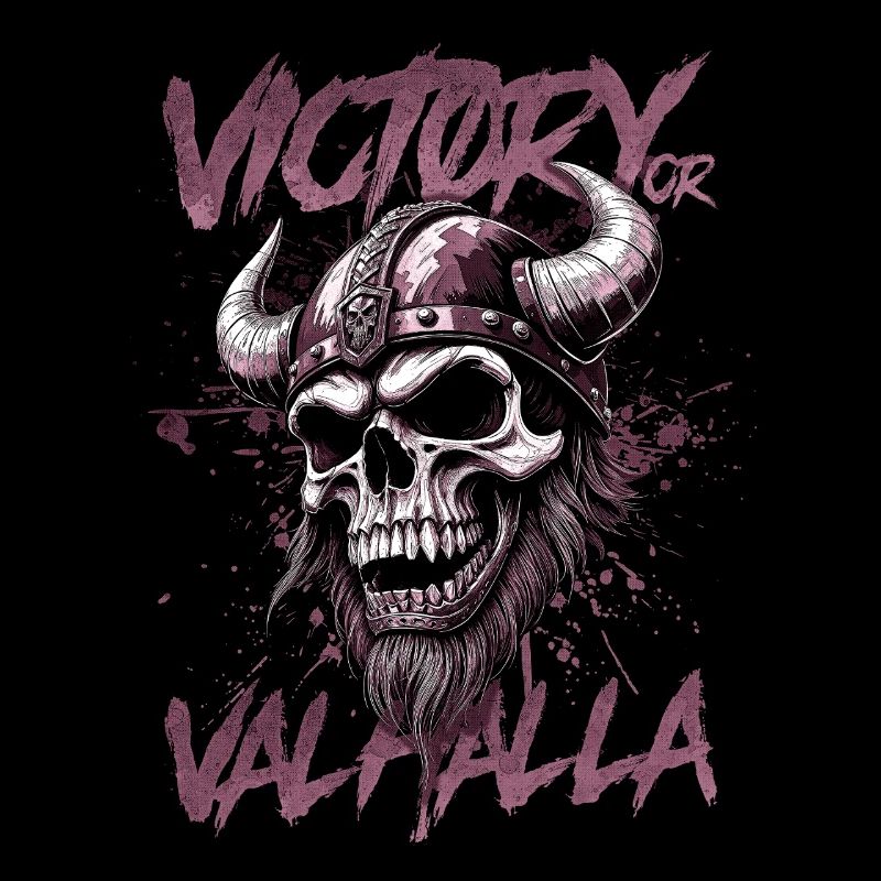 Nordischer Wikingersieg oder Walhalla