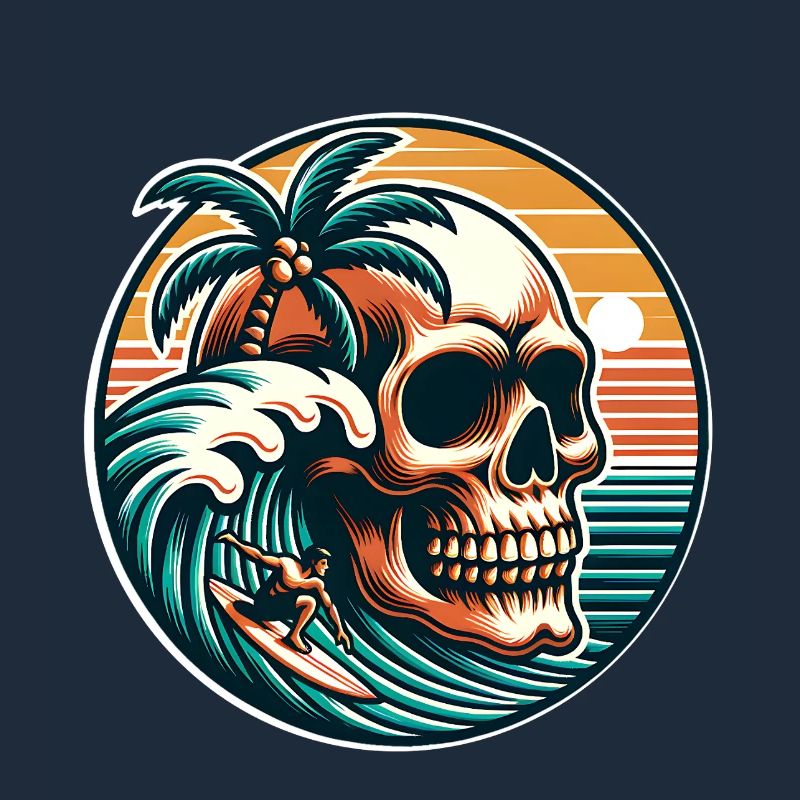 Crâne de surfeur de surf