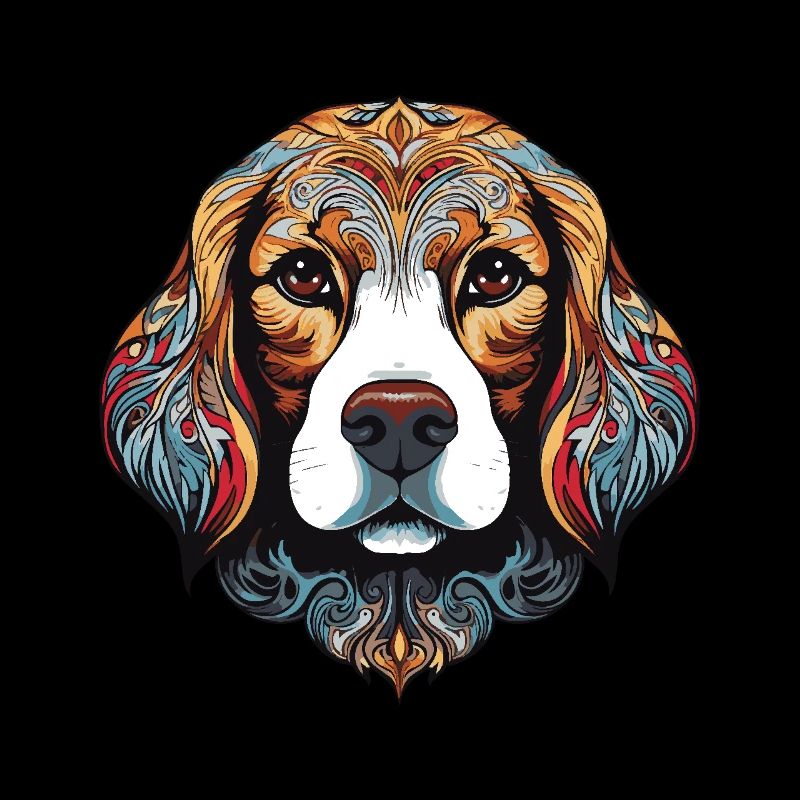 Beagle Dog Portrait Head