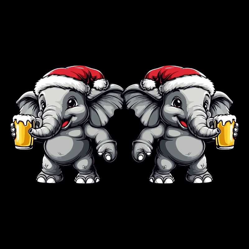 Équipe de la bière de Noël Elephant