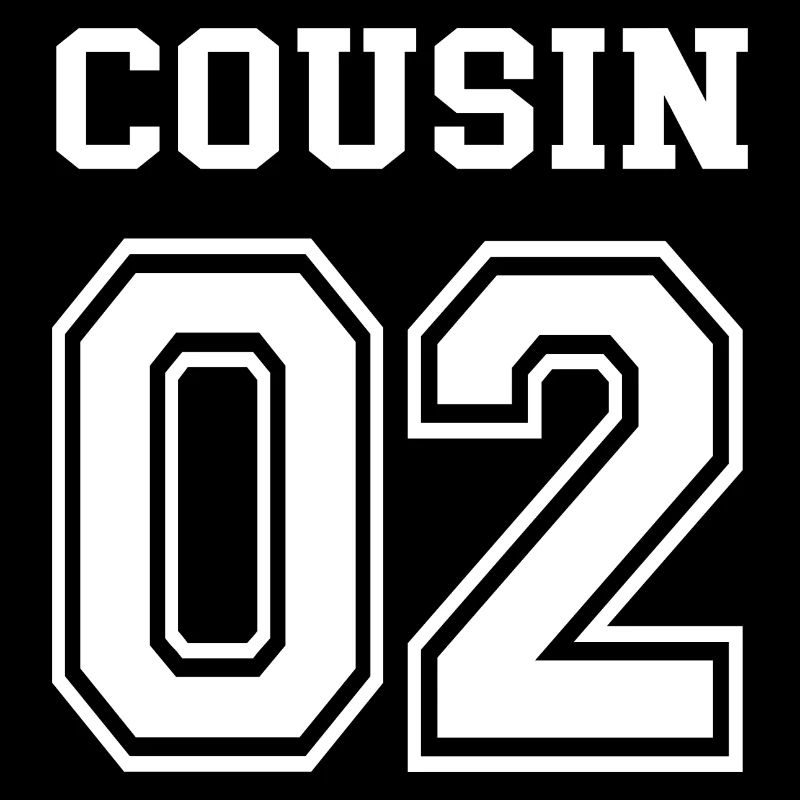 Cousin 02 Nummer 2 Geschwister Partnerlook Cousins