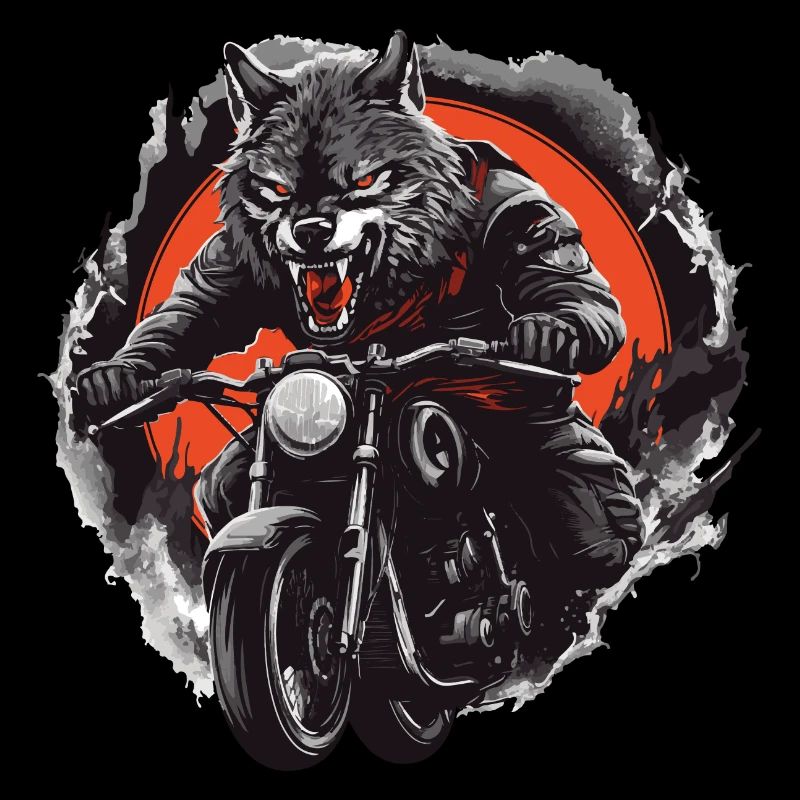 Wolf Motorrad Biker Beast