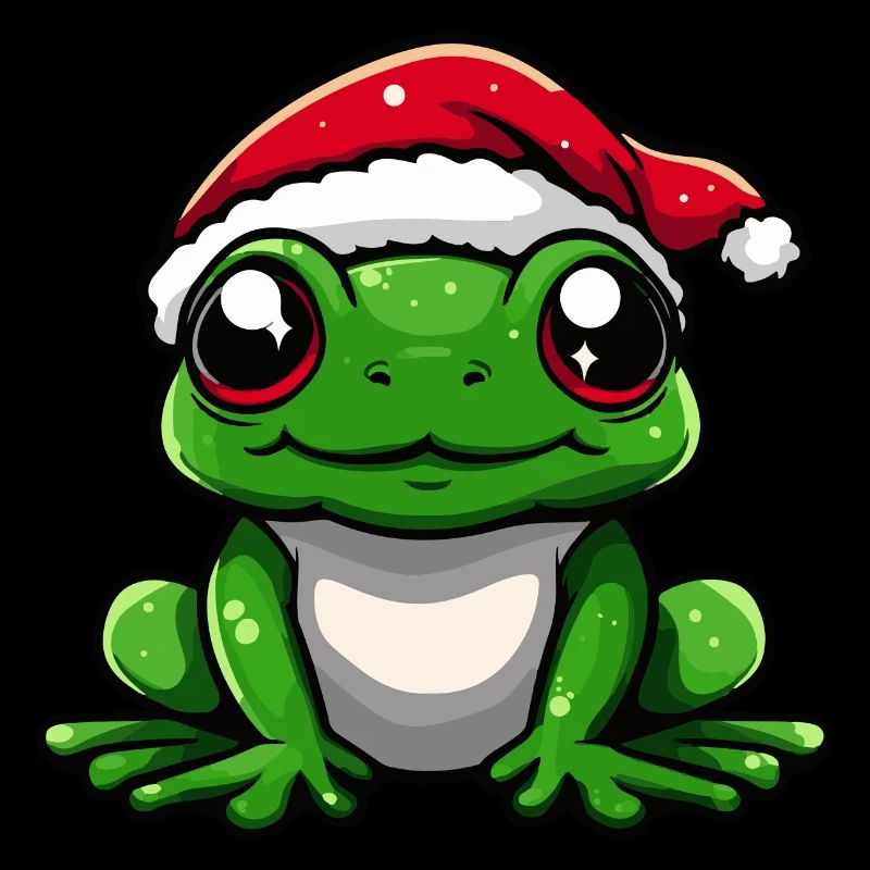 Grenouille Noël Mignon