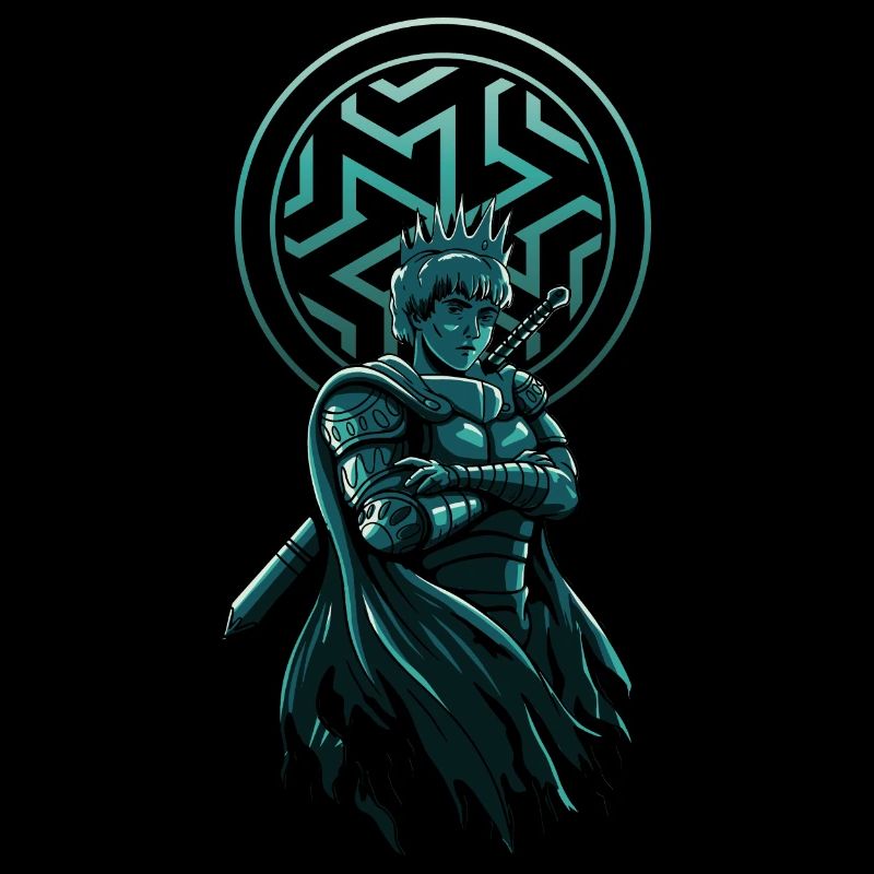 Guerrier de table : Amateur de corbeaux avec épée - Unique