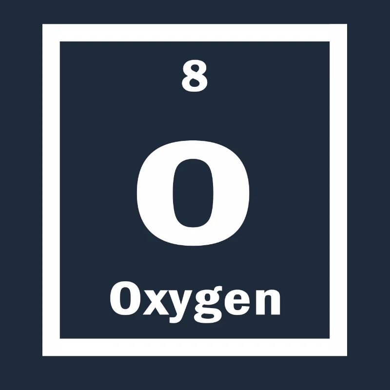 Oxygen O Periodic Table of Elements Science
