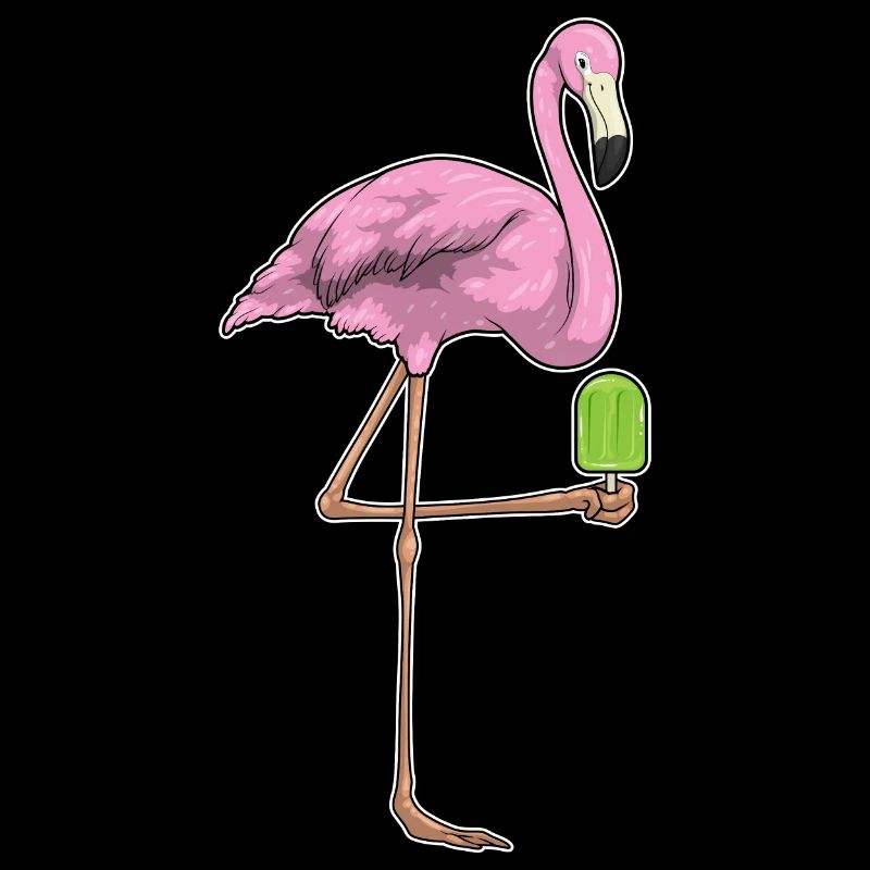 Flamingo Eis am Stiel