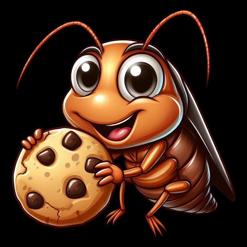 Mignon cafard cookie dessin animé dessert