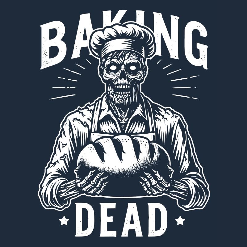 The Baking Dead creepy zombie as a baker