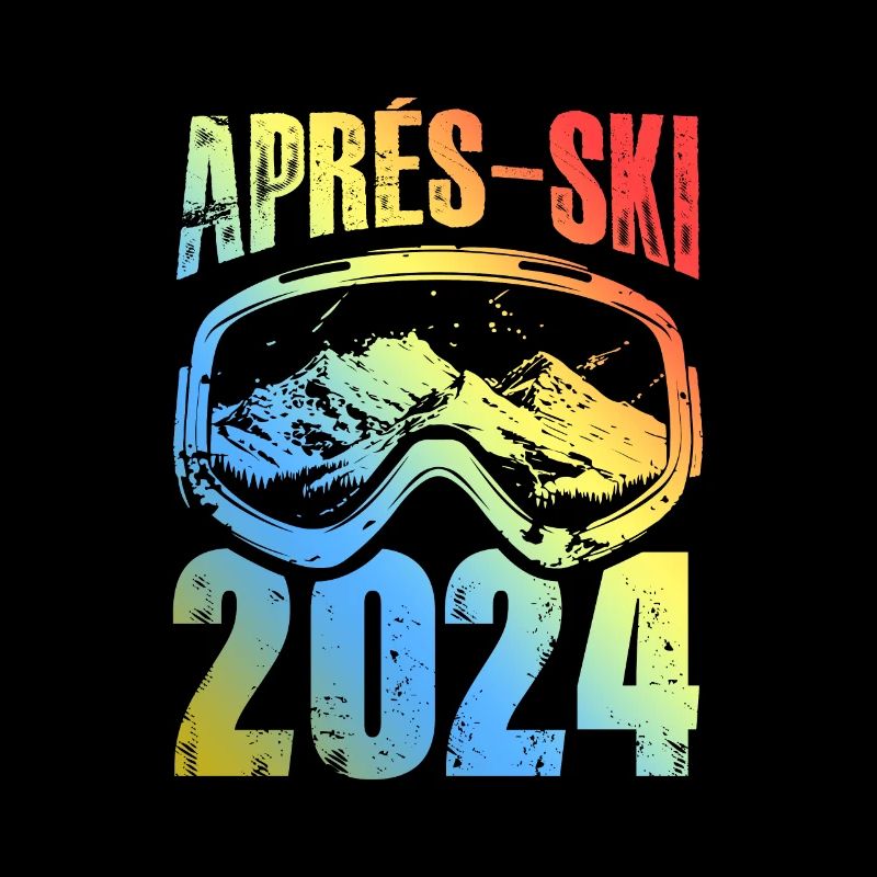Masque de ski après-ski 2024 coloré