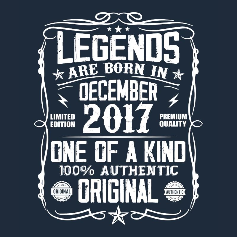 Born in December 2017 Birthday Gift 2017