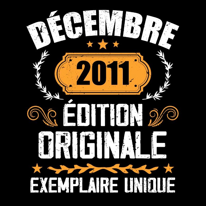 Anniversaire Cadeau Millésime Décembre 2011 - 201