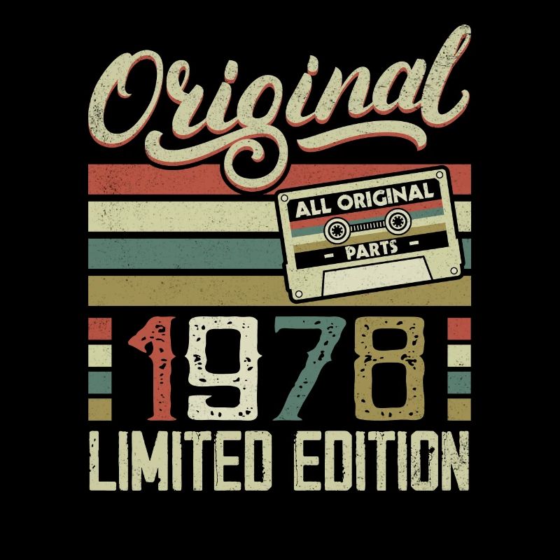 Vintage 1978 Cadeau D'anniversaire Rétro 1978