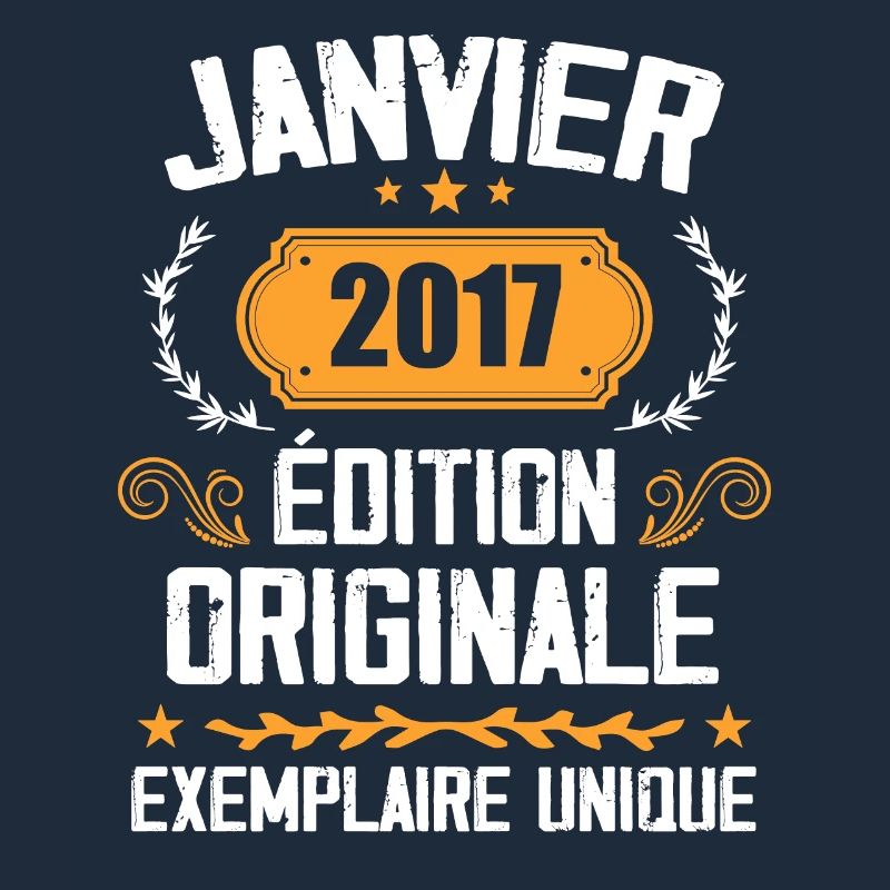 Anniversaire Cadeau Millésime Janvier 2017 - 2017