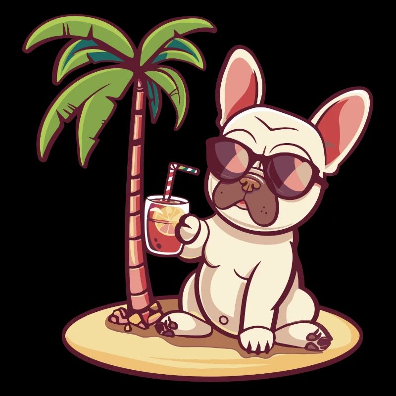 Français Buldog Chien d’été